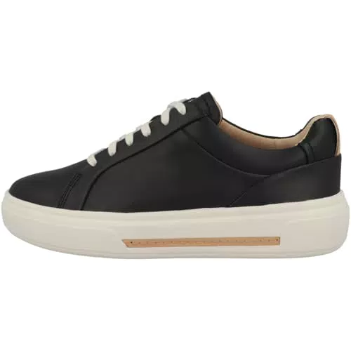Clarks Hollyhock Walk, Scarpe da Ginnastica Donna, Black Leather