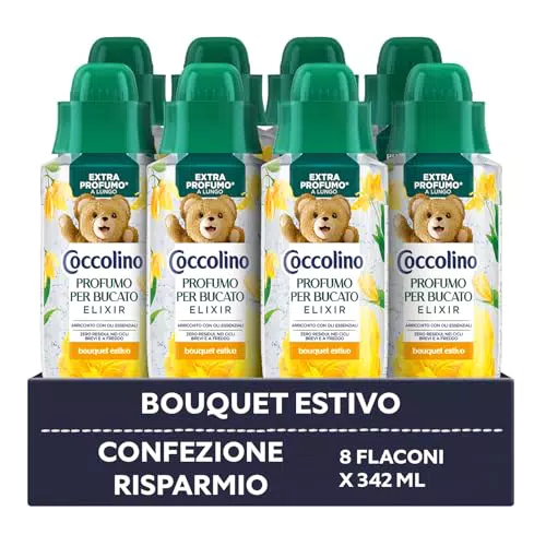 Coccolino Profumo per Bucato Bouquet Estivo Extra Profumato e Efficace a Freddo