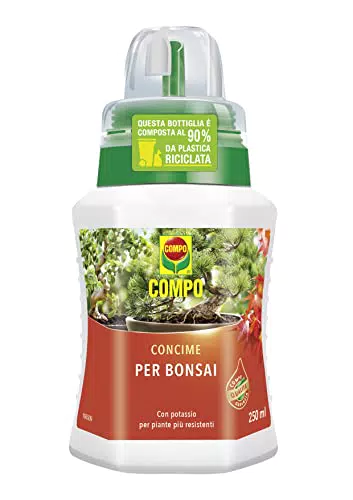 Compo Concime Liquido per Bonsai da Interno e da Esterno con Tappo Graduato