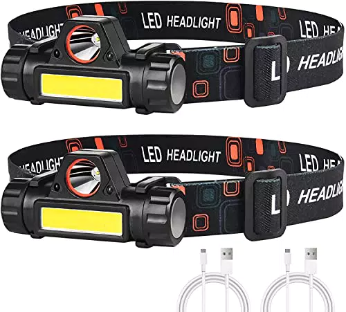 CREADY® Torcia Frontale LED Ricaricabile Ideale per Corsa ed Escursioni