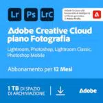 Adobe Creative Cloud Piano Fotografia 1TB - 1 Anno - Download Digitale