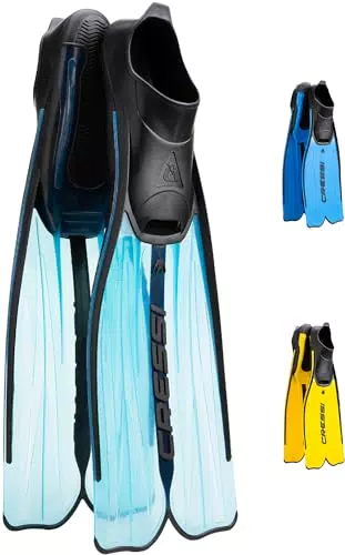 Cressi Rondinella, Pinne da Nuoto, Unisex - Adulto, Blu/Acquamarina