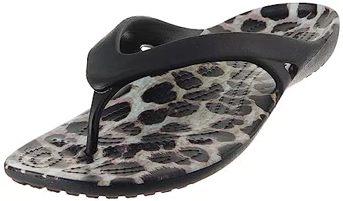 Crocs Kadee II Graphic Flip W, Infradito Donna, Black Multi Animal