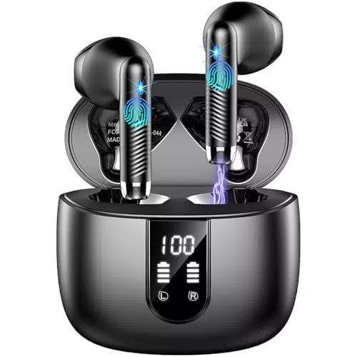 Cuffie Bluetooth 5.4 Wireless In Ear con Microfono ENC e Cancellazione Rumore