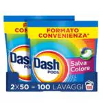Dash Pods Detersivo in Capsule Salva Colore e Rimuove Le Macchie