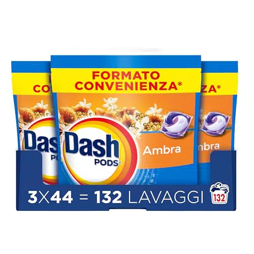 Dash Pods Detersivo in Capsule, Rimuove Macchie e Igienizza i Capi