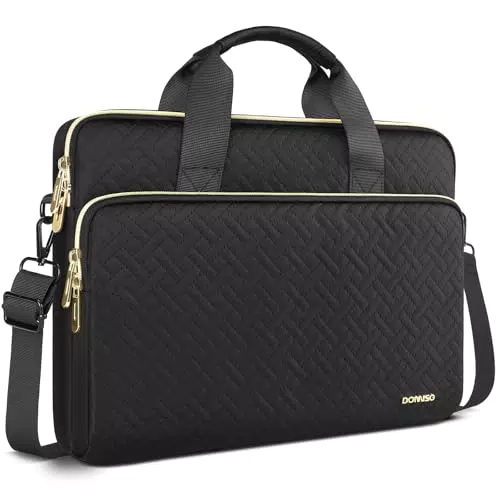 DOMISO Custodia per PC Portatile 15,6" Impermeabile Borsa Messenger