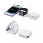 DTD Caricatore Wireless Pieghevole 3 in 1 Compatibile con iWatch e AirPods