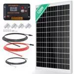 ECO-WORTHY Kit Pannello Solare 120W 12V con Regolatore di Carica e Accessori