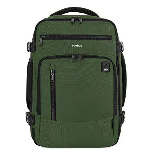 ECOHUB Zaino da viaggio 40x20x25 - Bagaglio a mano Ryanair eco-compatibile