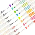 EooUooIP Evidenziatore e penne in gel, con doppia punta