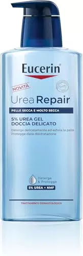 Eucerin Urea Repair Gel Doccia 5% - Detergente corpo idratante per pelle secca
