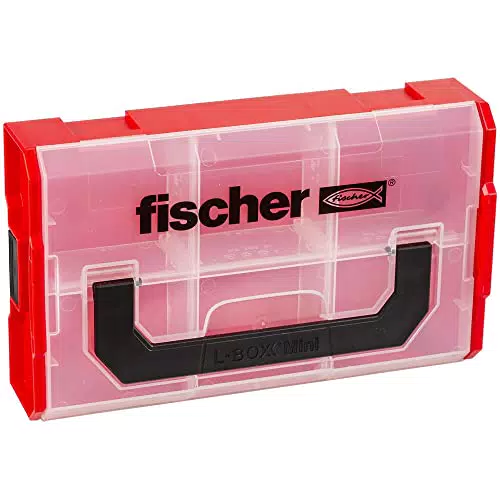 Fischer Fixtainer Mini Valigetta Porta Attrezzi Modulare e Impilabile Trasparente