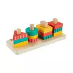 Fisher-Price Impilatore di forme in legno - Gioco per sviluppare motorietà 2+ anni