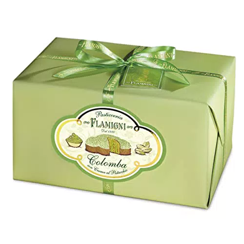FLAMIGNI Colomba Pasquale Farcita con Crema Pasticcera al Pistacchio da 950 g