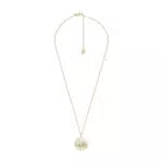 Fossil Collana da donna in acciaio inossidabile con ciondolo rotondo