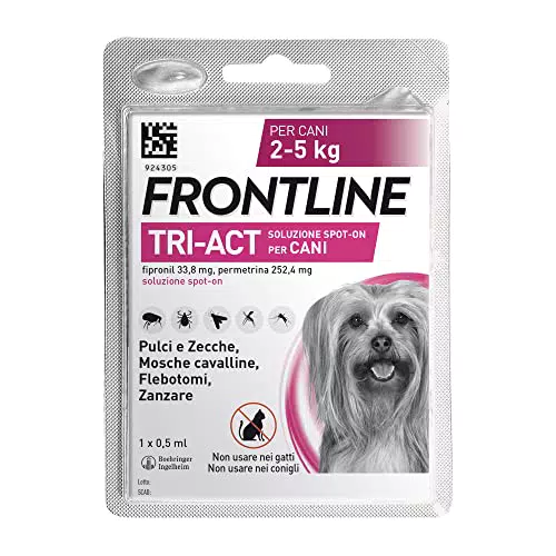 Frontline TriAct Antiparassitario per Cani - Protezione Lunga Durata da Pulci e Zecche