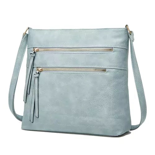 FURONGHUA Borsa Donna in Pelle Morbida con Cerniera e 4 Scomparti Elegante