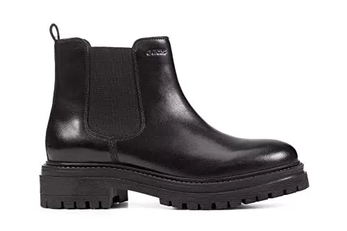 Geox D Iridea B, Stivaletti Donna, Nero
