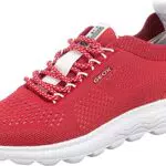 Geox D Spherica A, Sneakers Donna, Rosso Red