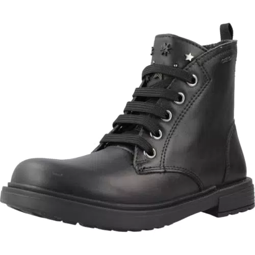Geox Eclair, stivale alla caviglia bambine e ragazze, nero