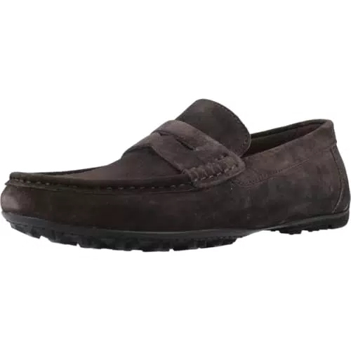 Geox U Kosmopolis + Grip, Moccasin Uomo, Mud