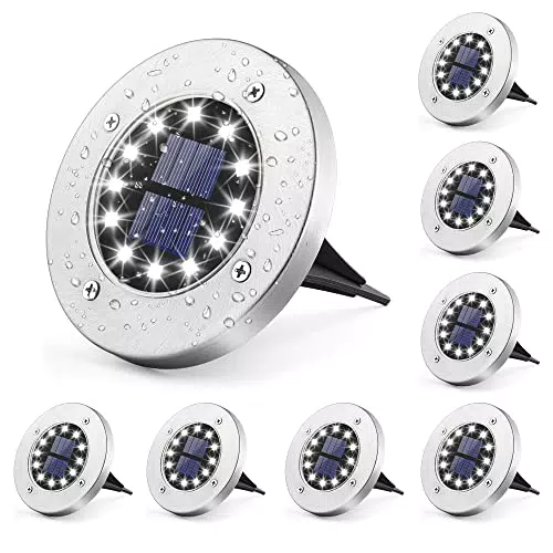GIGALUMI Luci Solari da Terra a LED per Esterni, Vialetti e Giardini