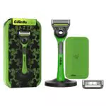 GilletteLabs Rasoio Uomo con Base Magnetica e Barra Elimina Impurità