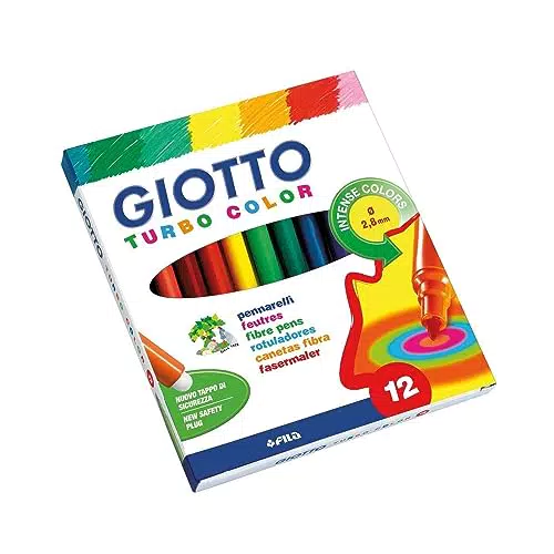 Giotto Turbo Color - Pennarelli in astuccio per creatività e colore