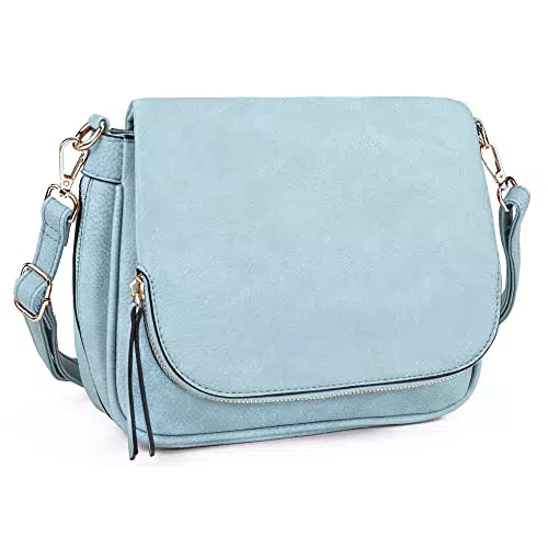 Glitzall Borse a tracolla per donna in pelle PU con tasche multiple