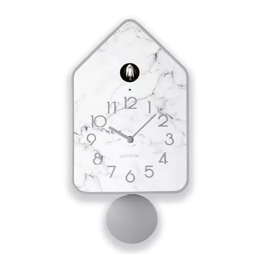 Guzzini QQ-UP Orologio da Parete con Pendolo - Design Elegante e Moderno