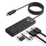 Hub USB, ORICO Adattatore USB C 4 in 1, Hub USB 3.0