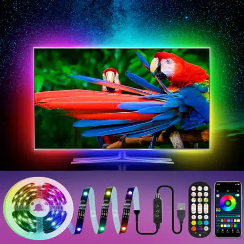 HUEMIHUI Striscia LED Retroilluminazione Smart per TV da 55 a 75 Pollici