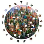 Iconic Puzzles Dimore Incantate - Puzzle in Legno Sostenibile per Bambini e Adulti