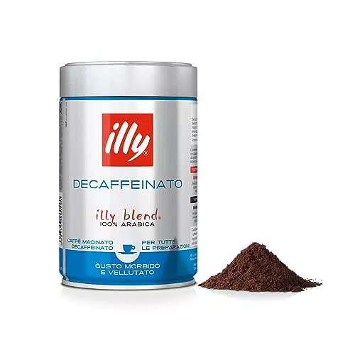 Illy Caffè Macinato per Espresso Decaffeinato Tostato
