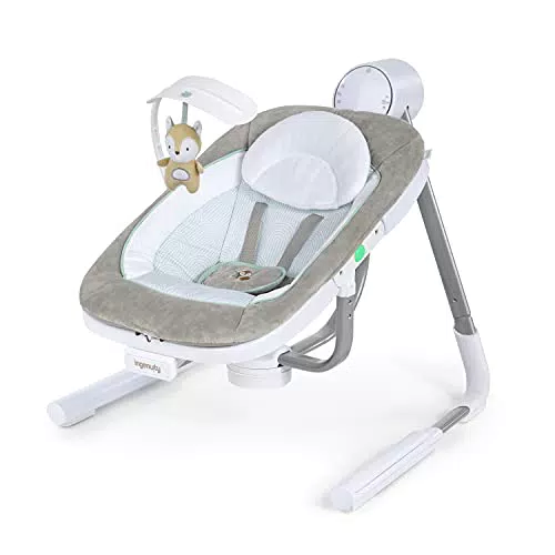 Ingenuity Anyway Sway - Altalena portatile pieghevole con vibrazioni e suoni naturali