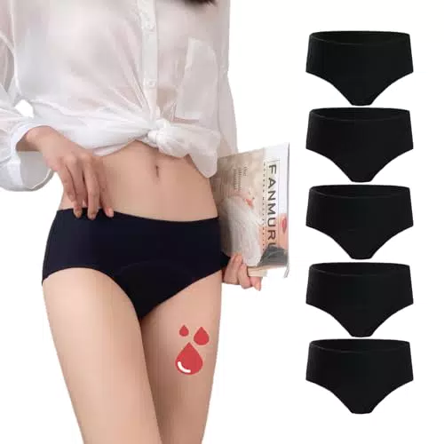 Inizxknk - Mutandine Menstruali Donna in Cotone, Assorbenti e Anti-perdita