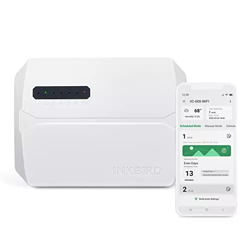 Inkbird IIC-600 Centralina Irrigazione WiFi per Giardino con Timer Manuale