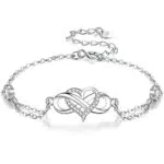 J.MUEN Bracciale Amicizia Amore Infinito per Donna Ragazze
