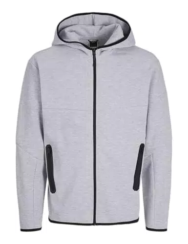 JACK & JONES Jcofusion-Felpa con Cappuccio e Cerniera