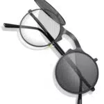 JEXOWIQ Occhiali da sole steampunk flip up unisex con protezione UV
