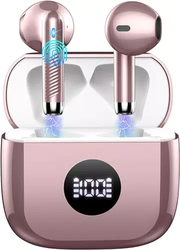 Jxrev Cuffie Bluetooth 5.4 Wireless con Cancellazione Rumore ENC