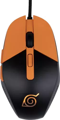 Konix Mouse Gaming con Cavo - 3 Livelli di DPI, Retroilluminazione LED, Design Konoha