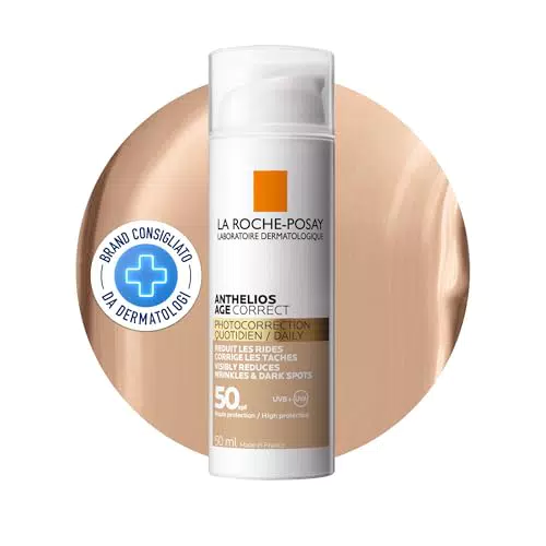 La Roche-Posay Anthelios Anti Age Trattamento SPF50 con Acido Ialuronico e Vitamina B3