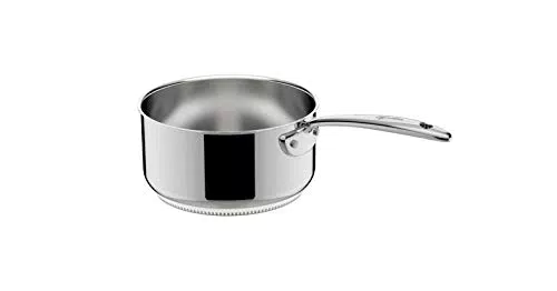 Lagostina Accademia Lagofusion Casseruola Fonda Manico Lungo in Acciaio Inox 18/10 Ø 16 cm