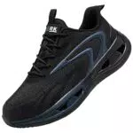 LARNMERN Scarpe Antinfortunistiche Uomo Anti-Schiacciamento Ammortizzazione Comodo Traspiranti Leggere Scarpe da Lavoro con Punta in Acciaio