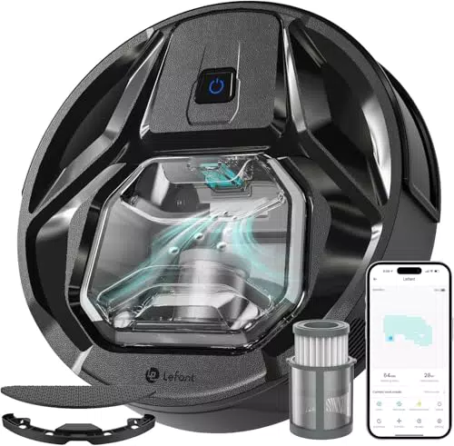 LEFANT M320 Robot Aspirapolvere con Potente Aspirazione 6000 Pa, Adatto per Animali