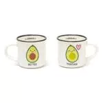 Legami - Espresso For Two, 2 Tazzine da Caffè in Porcellana New Bone China