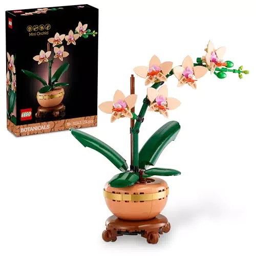 LEGO Botanicals Mini-Orchidea - Set di Fiori Artificiali da Costruire