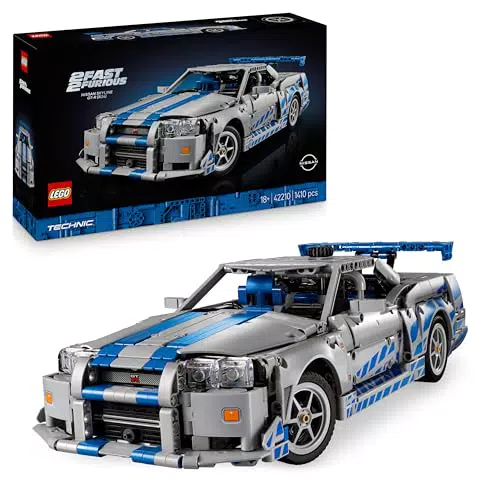 LEGO Technic Nissan Skyline GT-R (R34) - Modellino da Costruire per Adulti